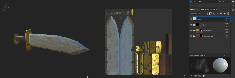 knife textured done